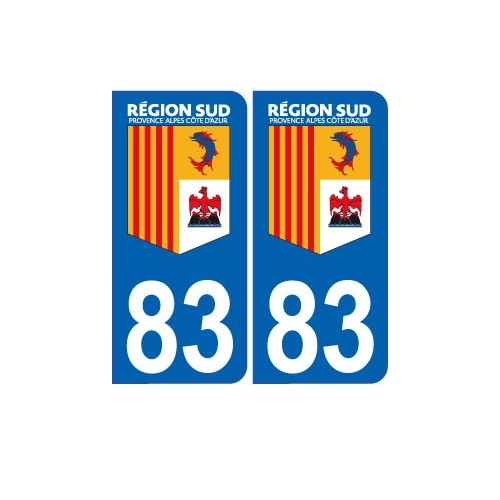2-STICKERS-PLAQUE-AUTO-IMMATRICULATION-DEPARTEMENT-LOGO 83 2-STICKERS-PLAQUE-AUTO-IMMATRICULATION-DEPARTEMENT-LOGO 83