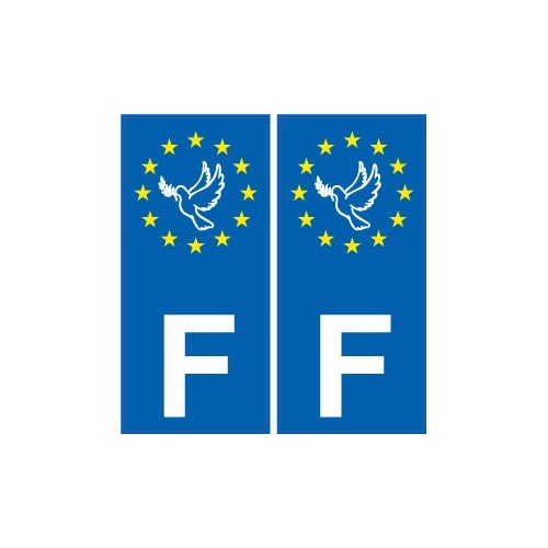 F Europe sticker plate sticker France F Europe sticker plate sticker France