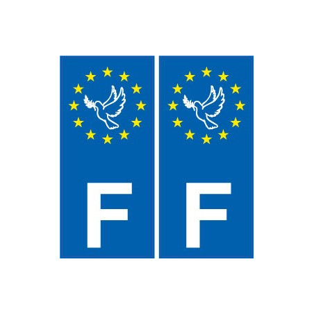 F Europe sticker plate sticker France