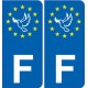 F Europe sticker plate sticker France