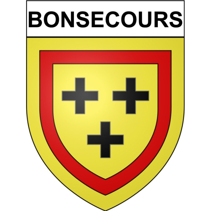 Bonsecours 76 ville Stickers blason autocollant adhésif