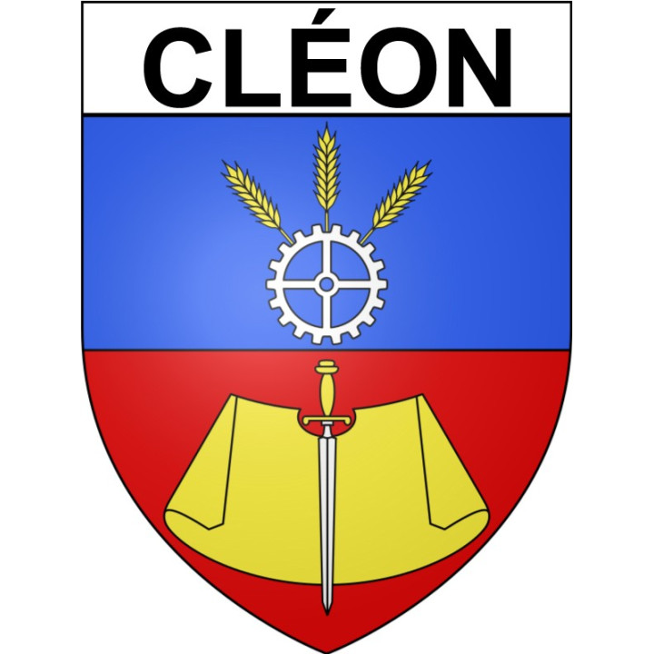 Cléon Sticker wappen, gelsenkirchen, augsburg, klebender aufkleber