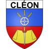 Cléon 76 ville Stickers blason autocollant adhésif