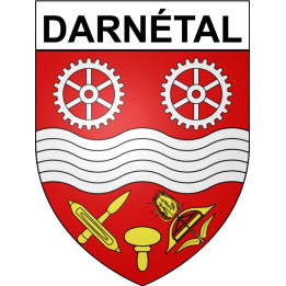 Darnétal 76 ville Stickers blason autocollant adhésif