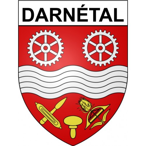Stickers coat of arms Darnétal adhesive sticker