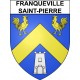 Stickers coat of arms Franqueville-Saint-Pierre adhesive sticker
