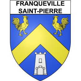 Franqueville-Saint-Pierre 76 ville Stickers blason autocollant adhésif