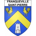 Franqueville-Saint-Pierre Sticker wappen, gelsenkirchen, augsburg, klebender aufkleber