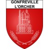 Stickers coat of arms Gonfreville-l'Orcher adhesive sticker