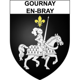 Stickers coat of arms Gournay-en-Bray adhesive sticker