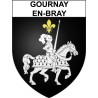 Stickers coat of arms Gournay-en-Bray adhesive sticker