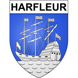 Harfleur 76 ville Stickers blason autocollant adhésif