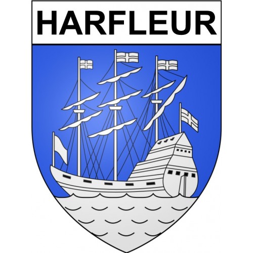 Harfleur 76 ville Stickers blason autocollant adhésif