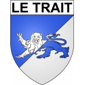 Le Trait 76 ville Stickers blason autocollant adhésif