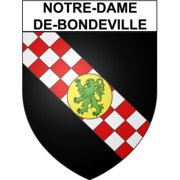Notre-Dame-de-Bondeville Sticker wappen, gelsenkirchen, augsburg, klebender aufkleber