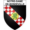 Stickers coat of arms Notre-Dame-de-Bondeville adhesive sticker
