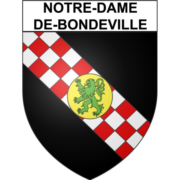 Notre-Dame-de-Bondeville Sticker wappen, gelsenkirchen, augsburg, klebender aufkleber