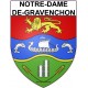 Stickers coat of arms Notre-Dame-de-Gravenchon adhesive sticker
