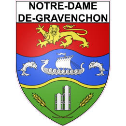 Notre-Dame-de-Gravenchon 76 ville Stickers blason autocollant adhésif