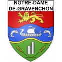 Stickers coat of arms Notre-Dame-de-Gravenchon adhesive sticker