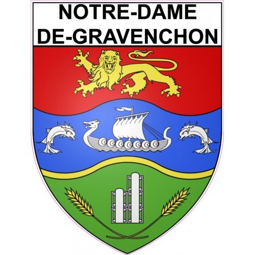 Adesivi stemma Notre-Dame-de-Gravenchon adesivo