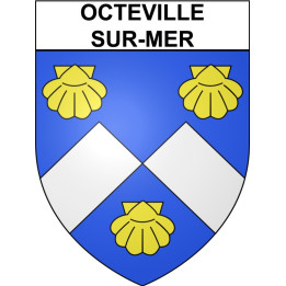 Octeville-sur-Mer 76 ville Stickers blason autocollant adhésif