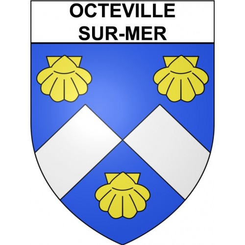 Octeville-sur-Mer 76 ville Stickers blason autocollant adhésif