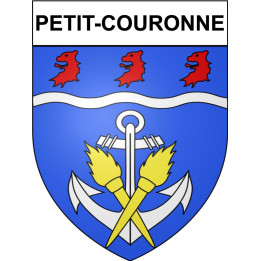 Petit-Couronne Sticker wappen, gelsenkirchen, augsburg, klebender aufkleber