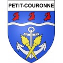 Petit-Couronne 76 ville Stickers blason autocollant adhésif