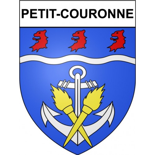 Adesivi stemma Petit-Couronne adesivo