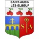 Pegatinas escudo de armas de Saint-Aubin-lès-Elbeuf adhesivo de la etiqueta engomada