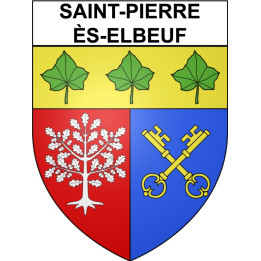 Saint-Pierre-lès-Elbeuf Sticker wappen, gelsenkirchen, augsburg, klebender aufkleber