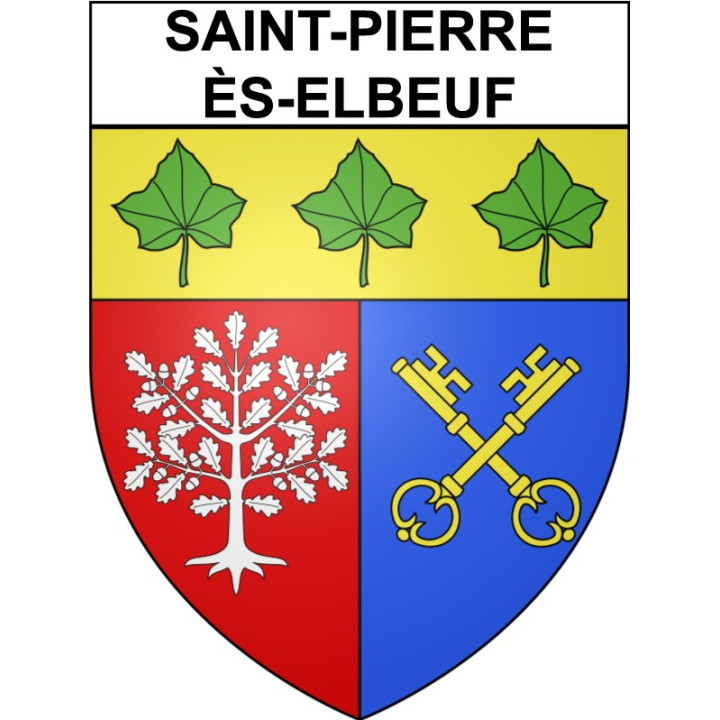 Saint-Pierre-lès-Elbeuf Sticker wappen, gelsenkirchen, augsburg, klebender aufkleber