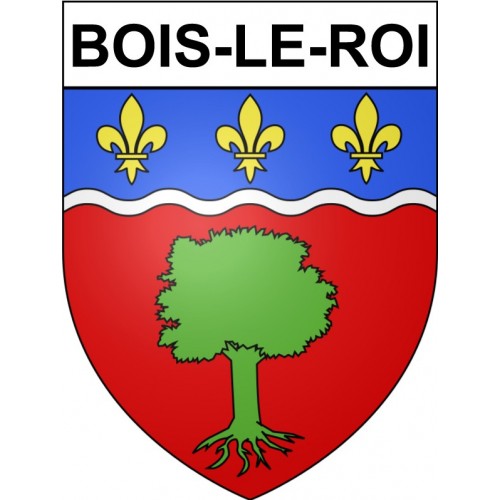 Pegatinas escudo de armas de Bois-le-Roi adhesivo de la etiqueta engomada