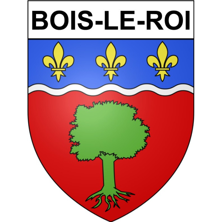 Bois-le-Roi Sticker wappen, gelsenkirchen, augsburg, klebender aufkleber