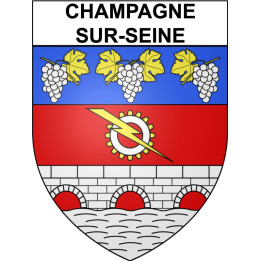 Stickers coat of arms Champagne-sur-Seine adhesive sticker