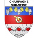 Champagne-sur-Seine 77 ville Stickers blason autocollant adhésif