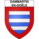 Pegatinas escudo de armas de Dammartin-en-Goële adhesivo de la etiqueta engomada
