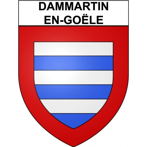 Stickers coat of arms Dammartin-en-Goële adhesive sticker