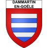 Pegatinas escudo de armas de Dammartin-en-Goële adhesivo de la etiqueta engomada