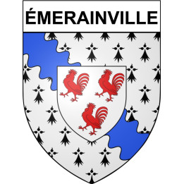 Pegatinas escudo de armas de émerainville adhesivo de la etiqueta engomada