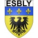 Stickers coat of arms Esbly adhesive sticker