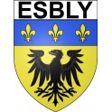 Esbly 77 ville Stickers blason autocollant adhésif