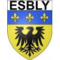 Stickers coat of arms Esbly adhesive sticker