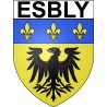Esbly Sticker wappen, gelsenkirchen, augsburg, klebender aufkleber