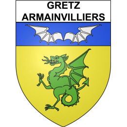 Gretz-Armainvilliers 77 ville Stickers blason autocollant adhésif