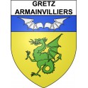 Adesivi stemma Gretz-Armainvilliers adesivo