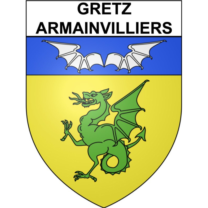 Stickers coat of arms Gretz-Armainvilliers adhesive sticker