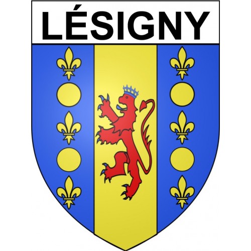Stickers coat of arms Lésigny adhesive sticker