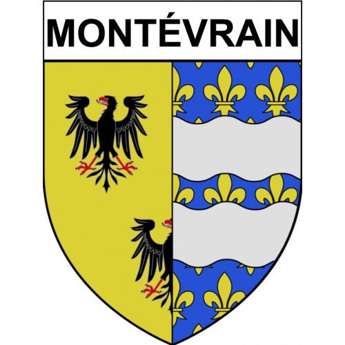 Montévrain 77 ville Stickers blason autocollant adhésif